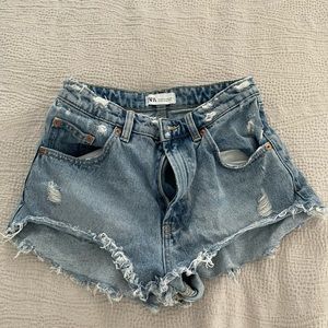 High rise short Zara denim shorts